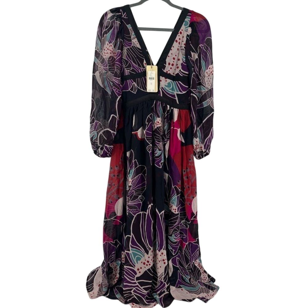 LetMeBe by Anthropologie Midi Dress Bold Print, Size Small new with tag - Picture 10 of 14